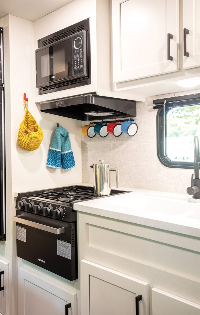 Kitchen in Reed Family RV