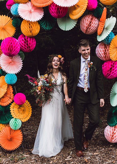 Haiden Keener & Josh Stipp on their wedding day at The Co-Op Venue in Pleasant Hope, MO