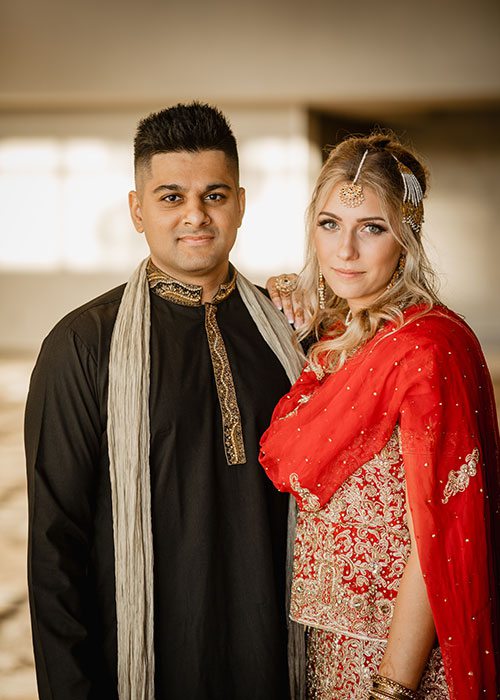 Shayan Cannefax & Jordan Duncan on their wedding day at the DoubleTree by Hilton in Springfield, MO