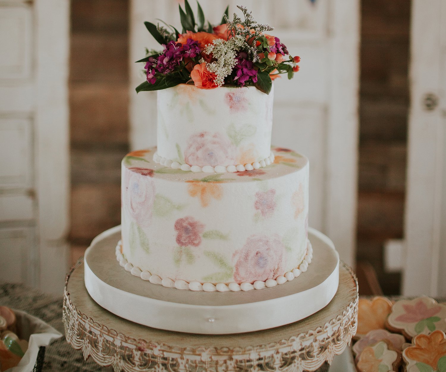 Mackenzie Lee & Ricky Hernandez wedding cake