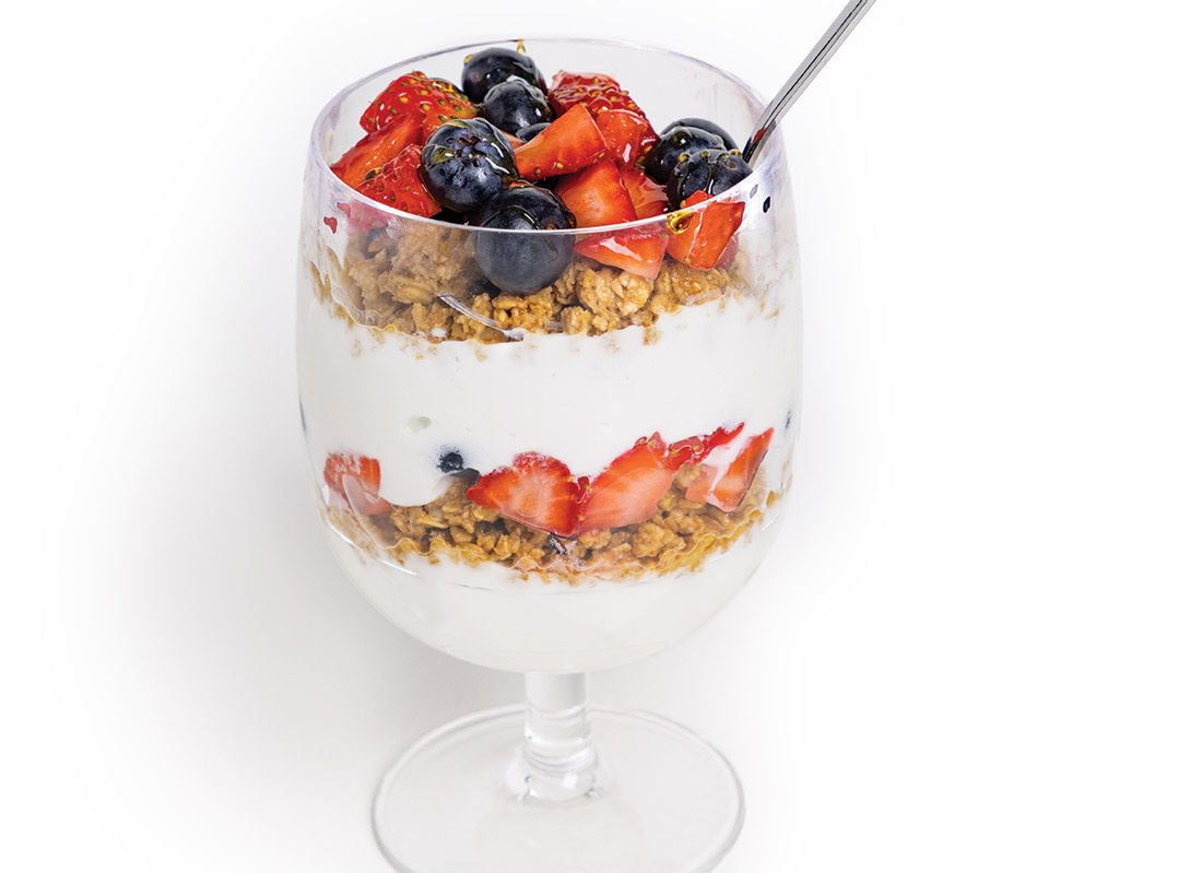 Greek yogurt parfait