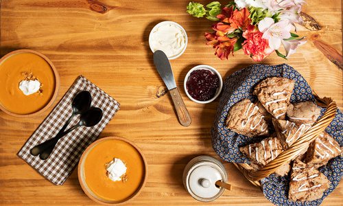 Chai soup and chai date buttermilk scones