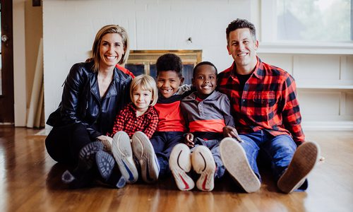 Reeb family in their historic Walnut home in Springfield MO