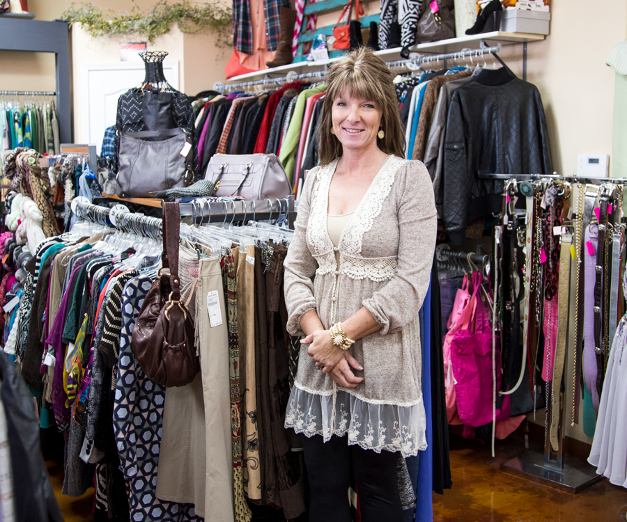 Misha Watts, owner of Just 4 You Resale & Consignment Shop.