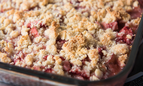 Pineapple Rhubarb Crisp