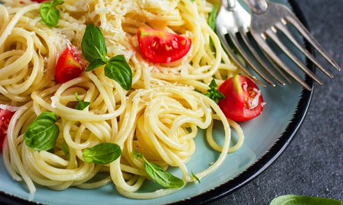 Roasted Tomato Basil and Feta Pasta