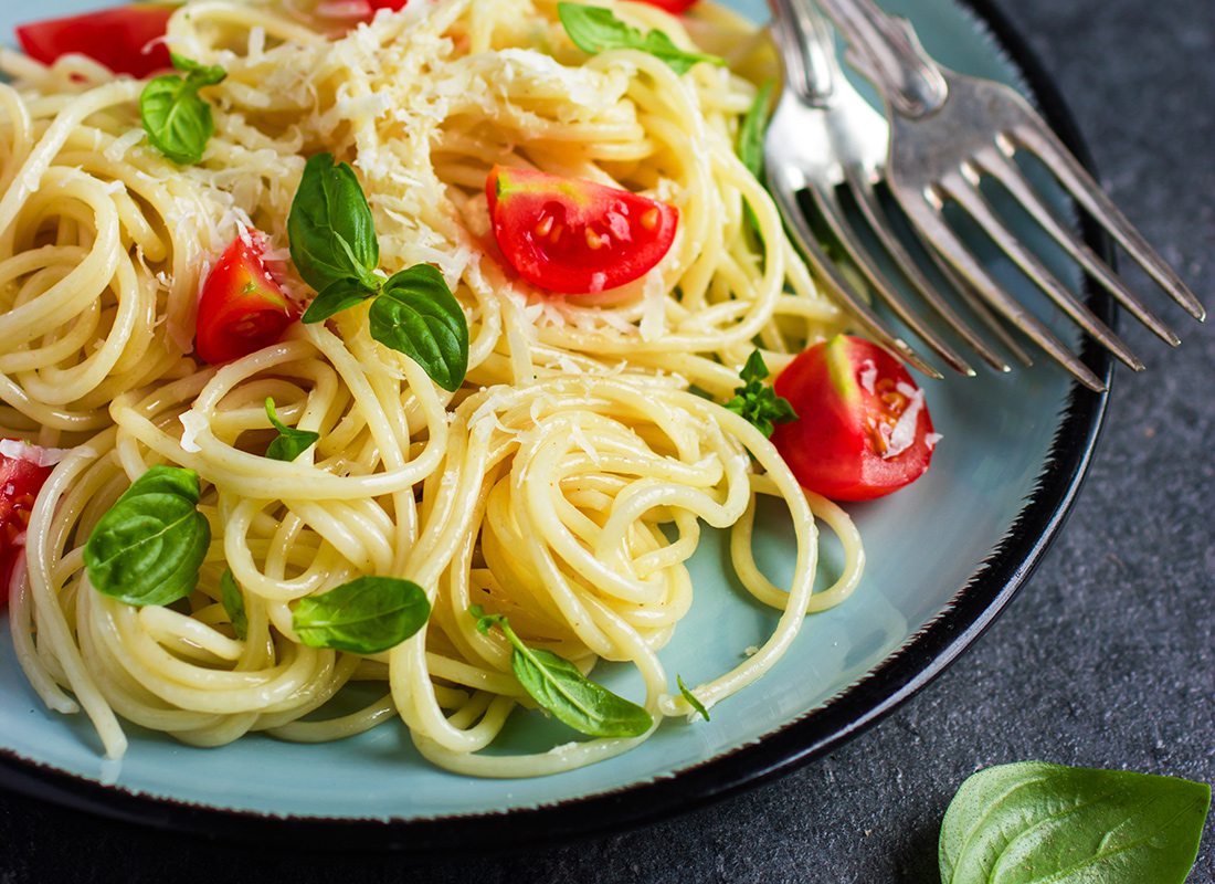 Roasted Tomato Basil and Feta Pasta