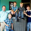 SS&B Heating & Cooling owner Jeremy Grisham and his sons in Springfield MO