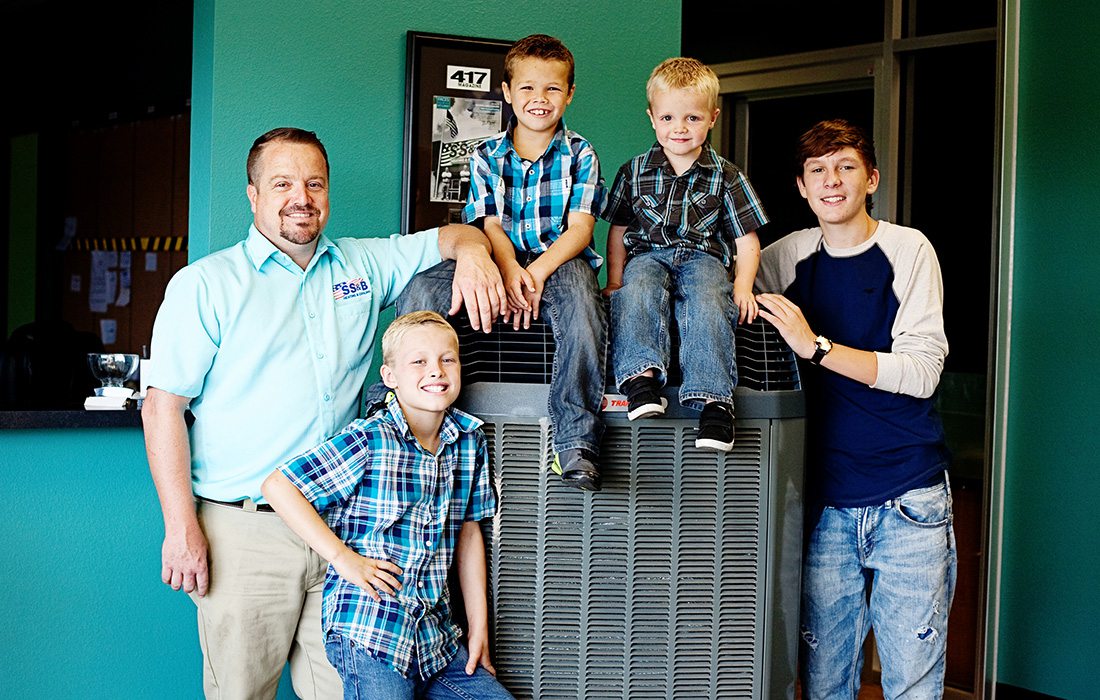 SS&B owner Jeremy Grisham and his sons.