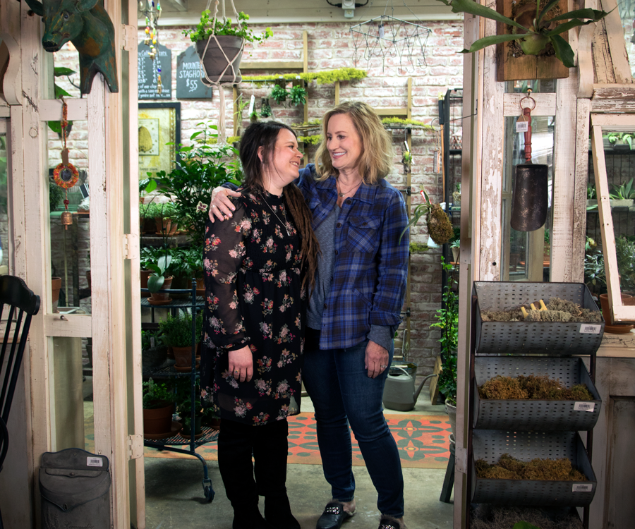 Owner Debra Burgess, right, pictured with her niece and manager, Caitlyn Franklin.