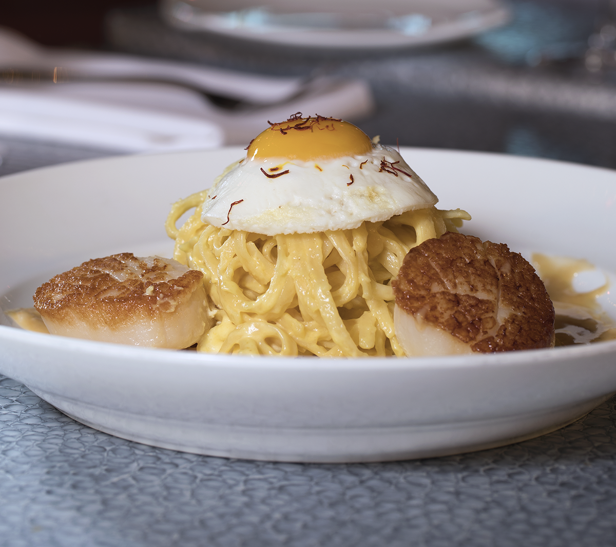 Scallop Pasta by Chef Mike Jalili.