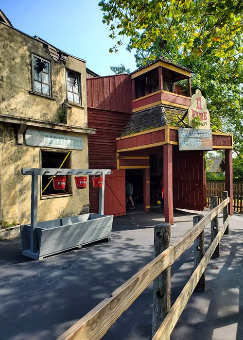 Exterior of Fire in the Hole ride at Silver Dollar City in Branson MO