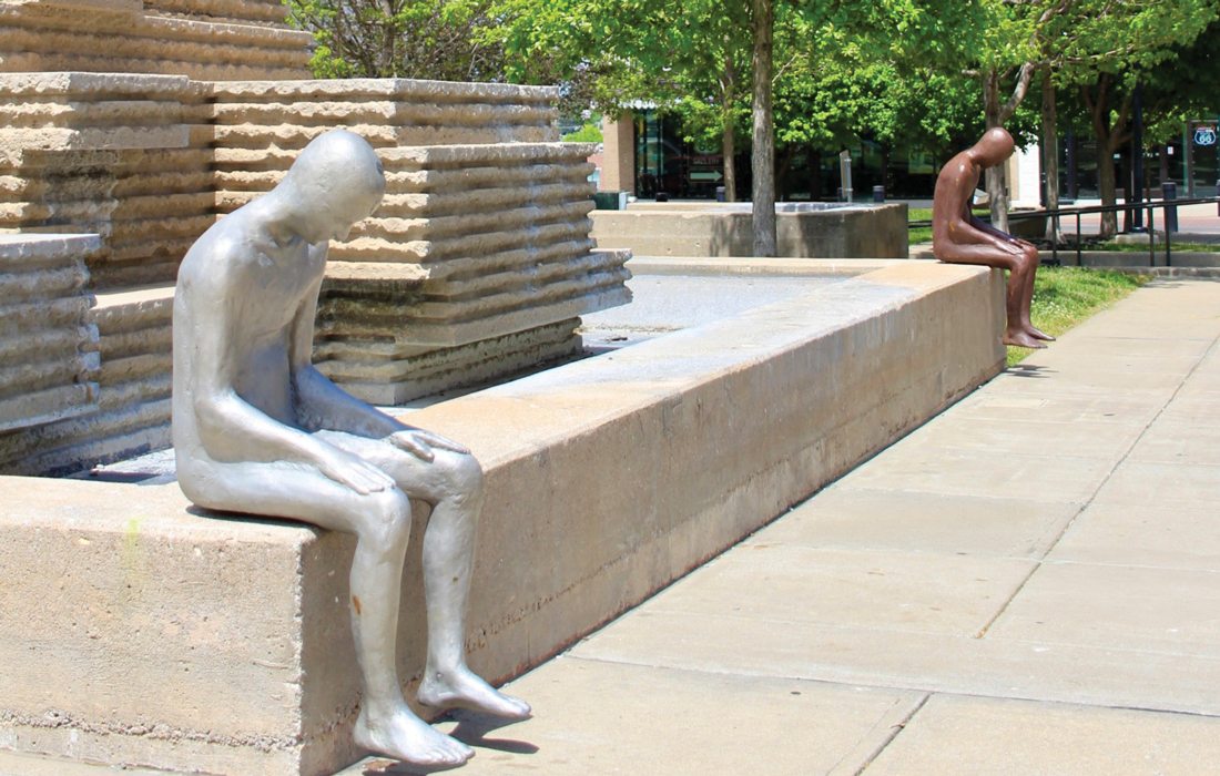 Sculptures in downtown Springfield MO