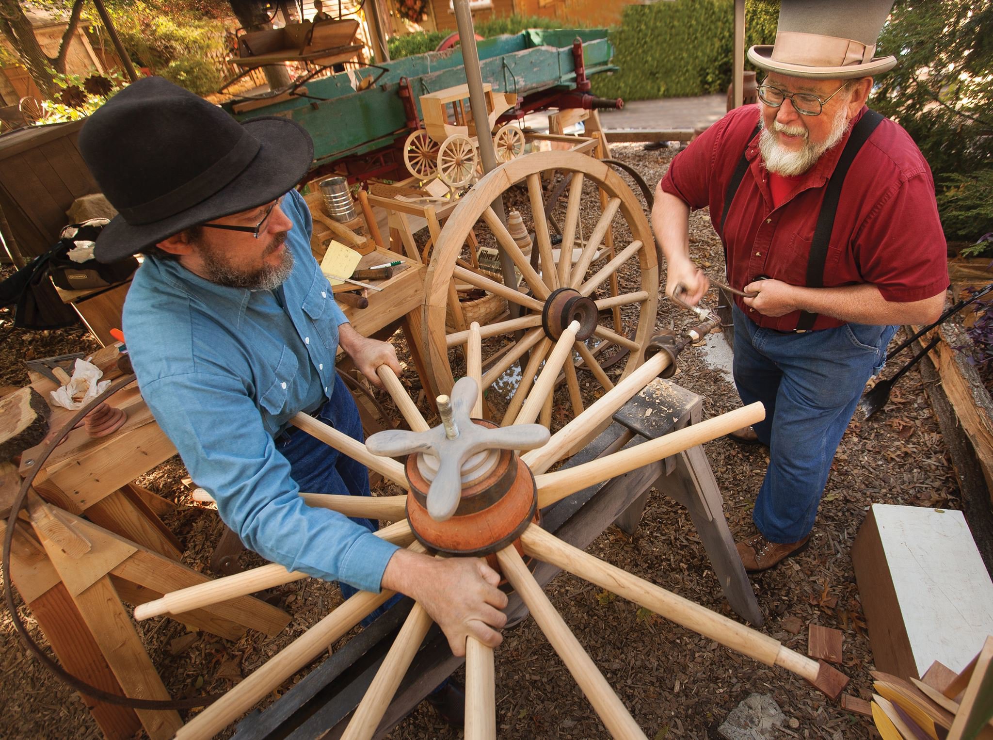 Craftsmen at Silver Dollar City in Branson MO