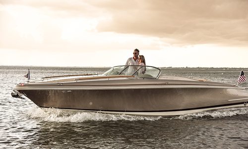 couple in a boat on the water