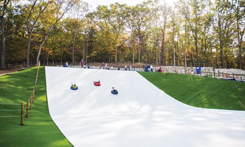 Sledding hill in Branson, MO.