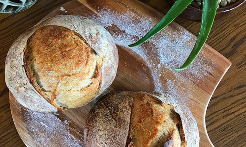 Homemade sourdough bread