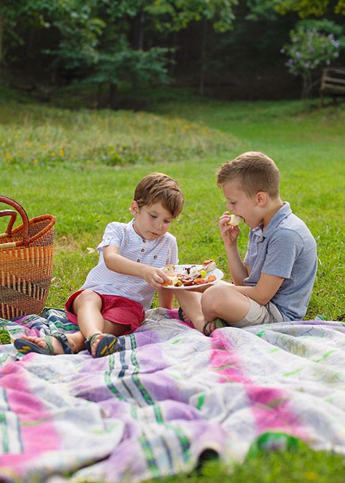 Picnic at Cheese Night on the Farm Terrell Creek Farm Fordland Missouri