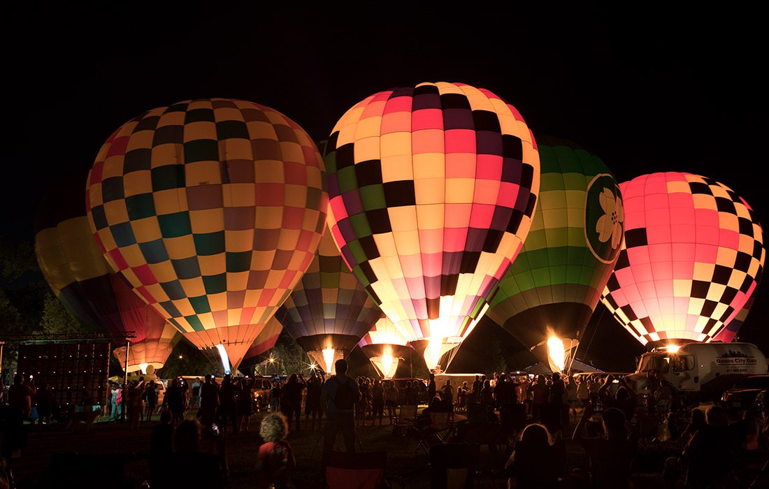 Hot Air Balloon Glow Ozark Missouri