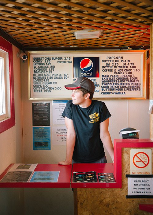 Concession Stand at Sunset Drive-In Movie Theater Aurora MO