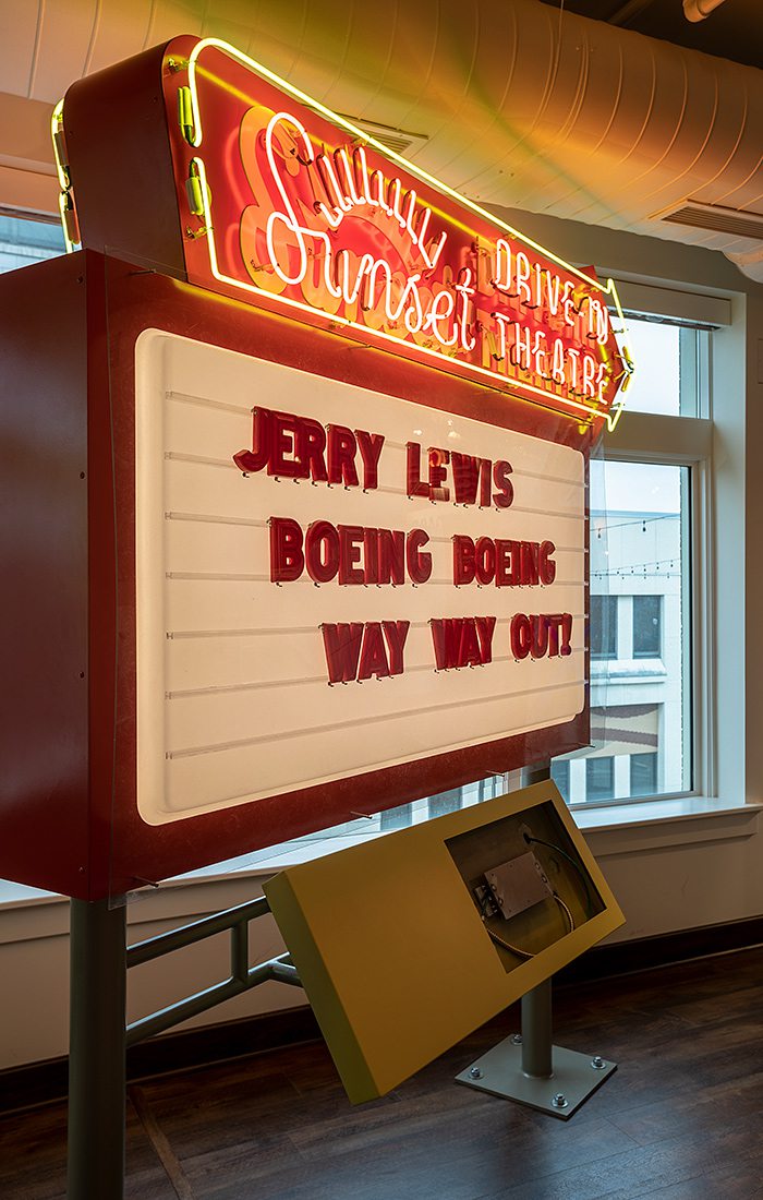 Sunset Drive In Sign at Springfield MO's History Museum