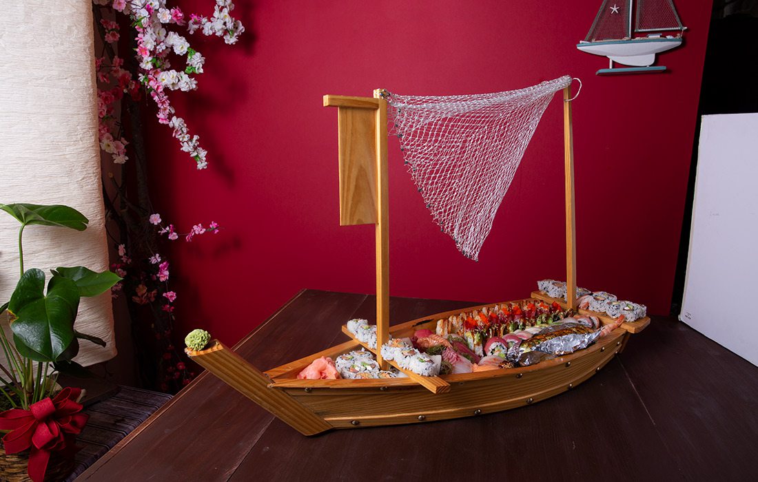 Sushi boat at Sushi Village