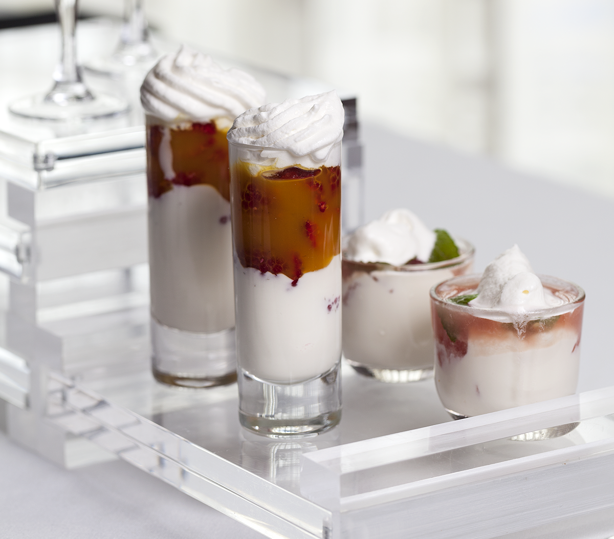 Swedish Cream & Fresh Fruit Shooters