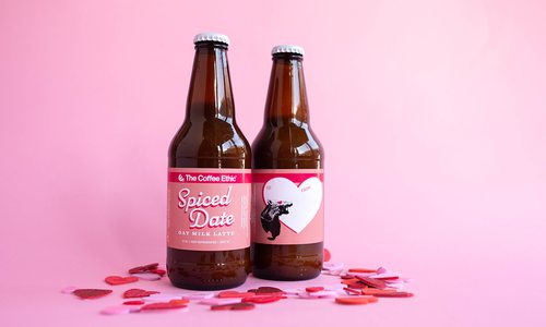 Coffee Ethic Spiced Date Oat Milk Latte bottled Valentine's