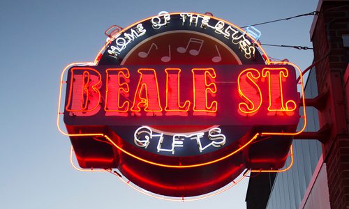 Beale Street in Memphis, Tennessee