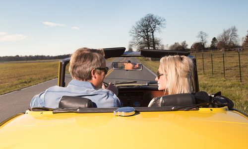 Couple hitting the road for a long weekend