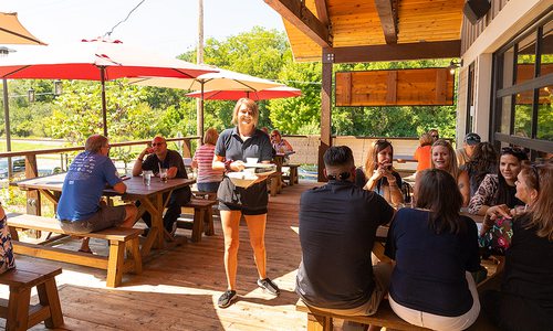 Patio at The Rock Food & Friends on Lone Pine in Springfield MO