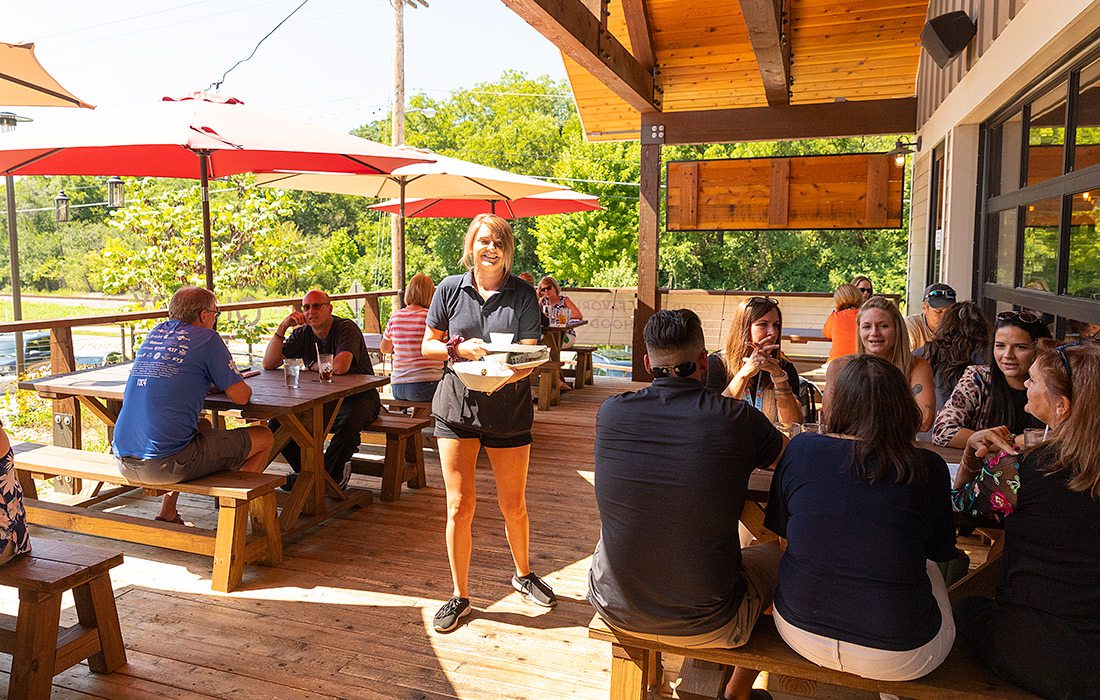 Patio at The Rock Food & Friends on Lone Pine in Springfield MO
