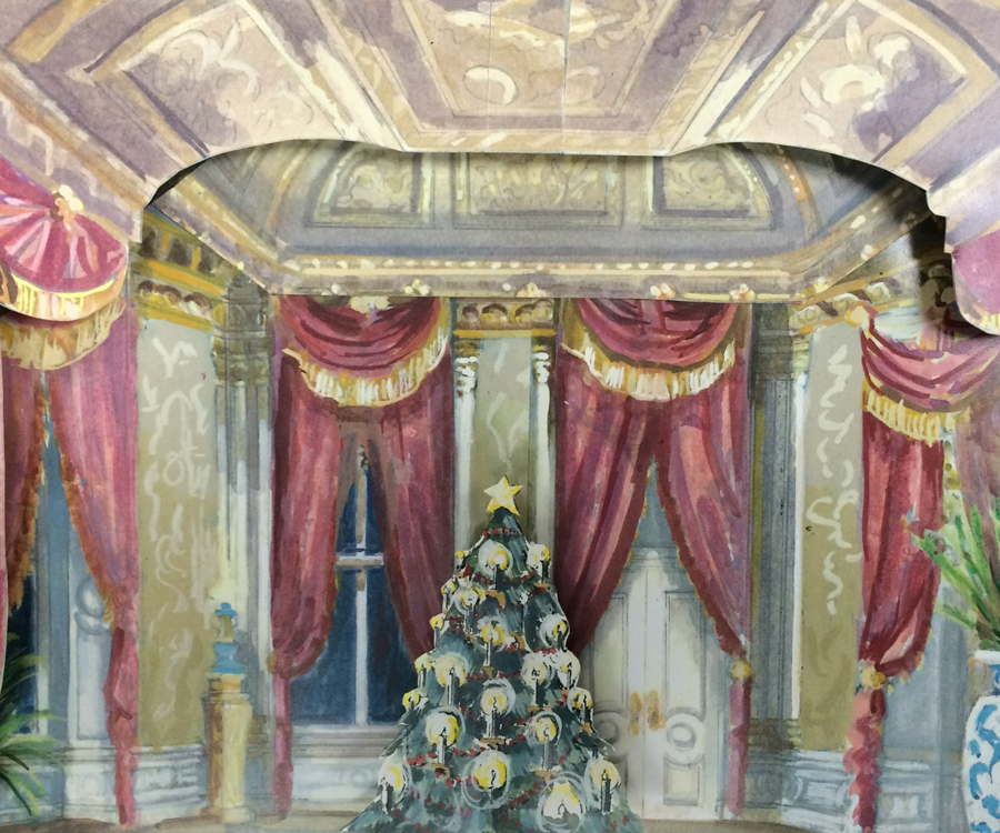 Set designer Roger LaVoie designed new backdrops for Springfield Ballet's The Nutcracker.