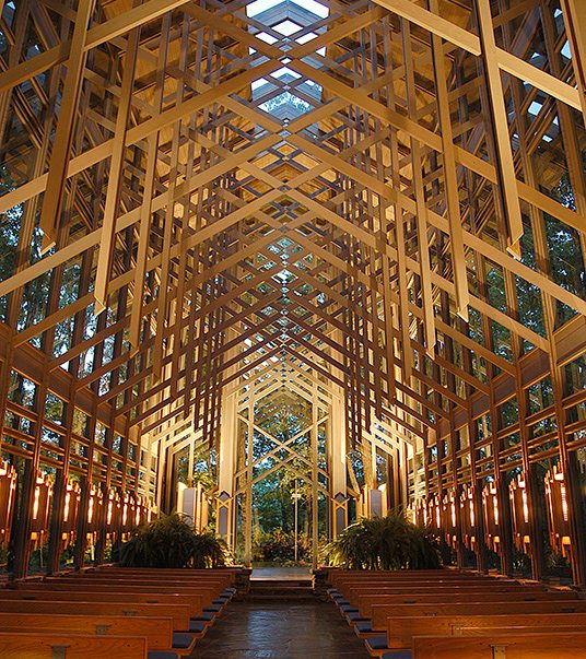 Thorncrown Chapel in Eureka Springs, AR.