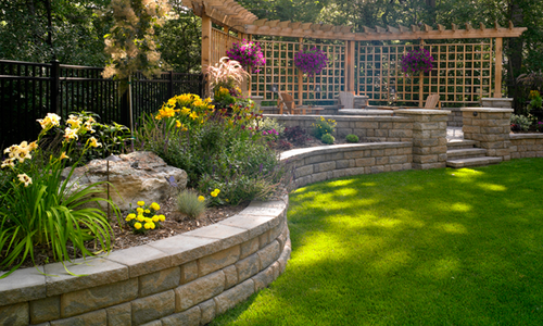 Backyard Retaining Walls