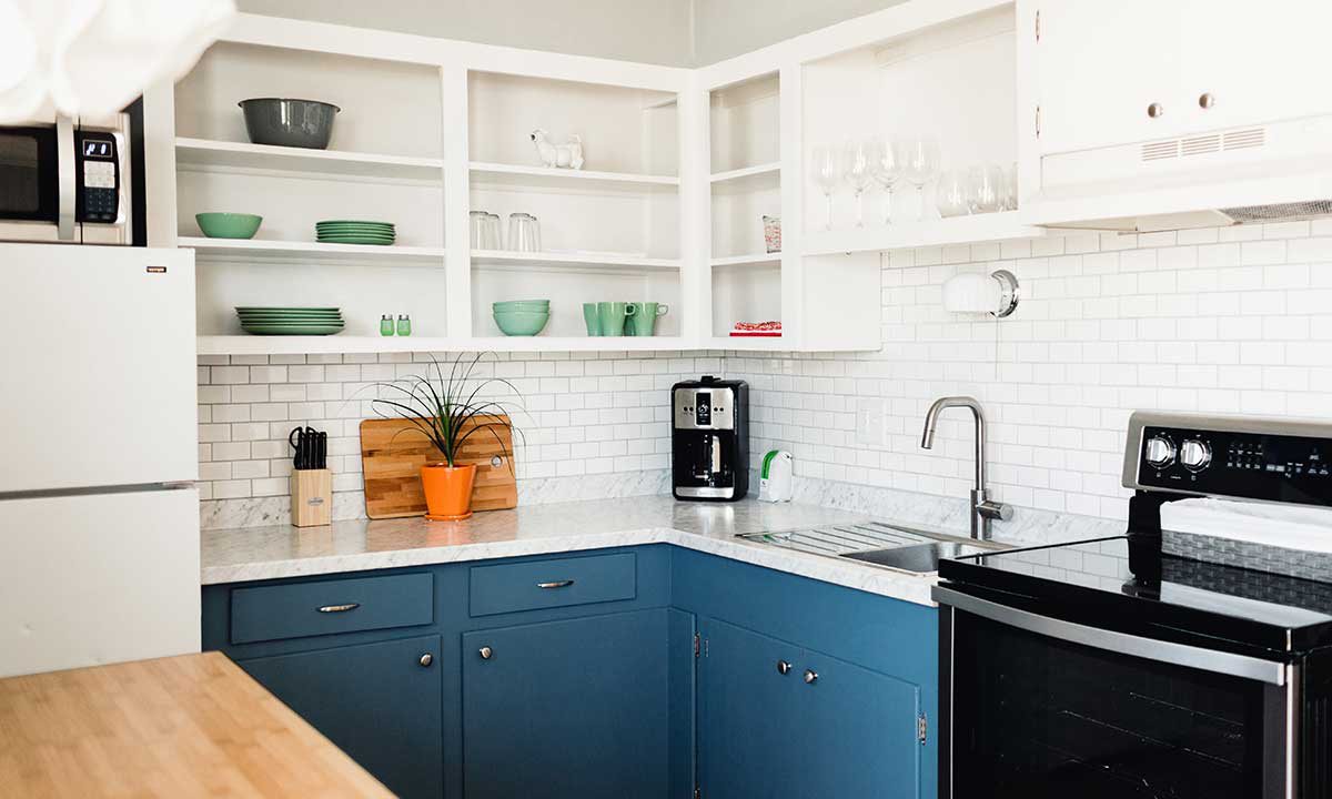 Kitchen in an Airbnb on Urban Roots Farm near downtown Springfield