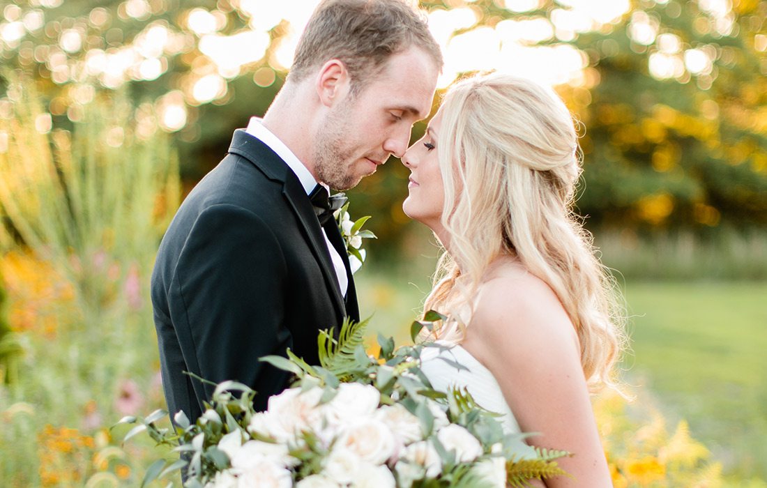 Valerie Moore & Jacob Johnson on their wedding day