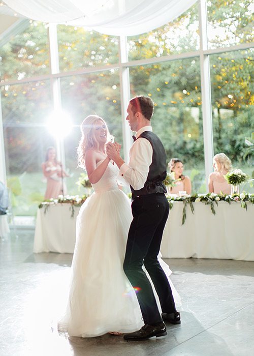 Valerie Moore & Jacob Johnson on their wedding day