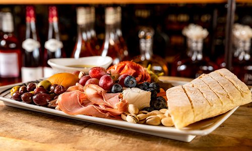 Charcuterie board at Vineyard Market