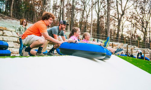 Tubing on Wolfe Mountain