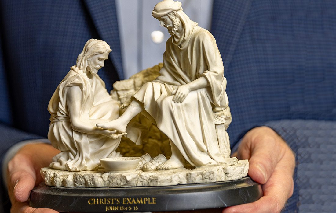 Christ's Example statue