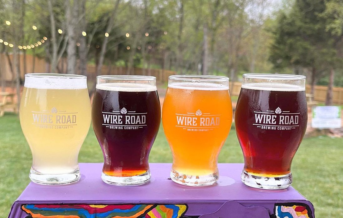 Wire Road Brewing Co. glasses