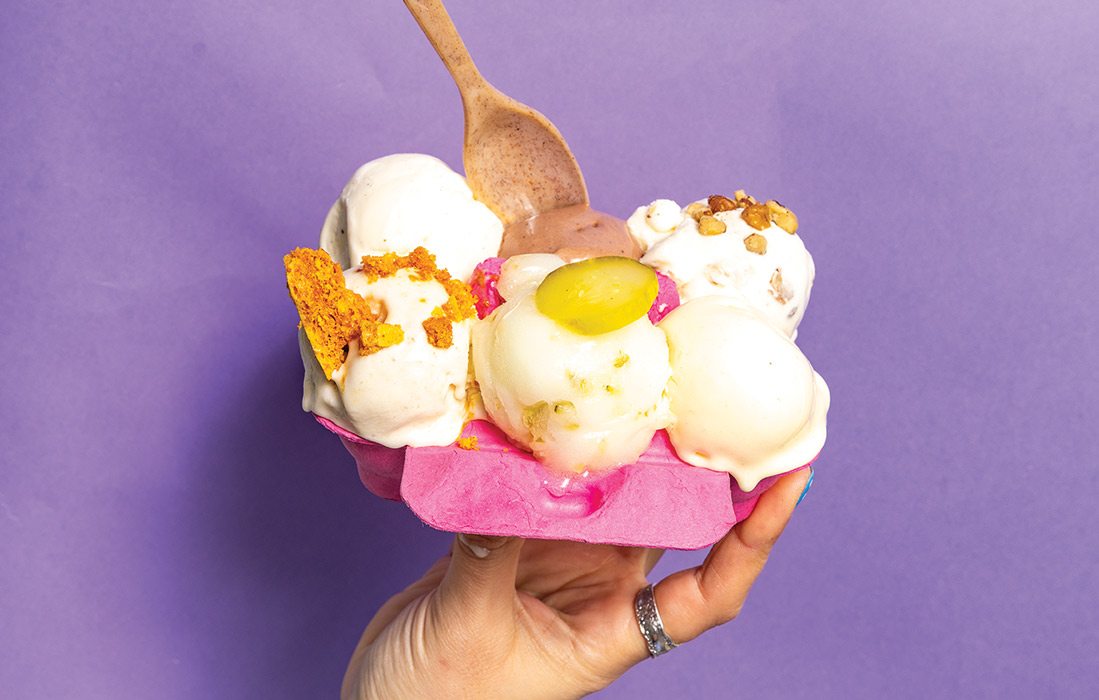 Ice Cream Flight from Box Turtle Creamery