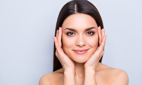 young woman with a youthful face