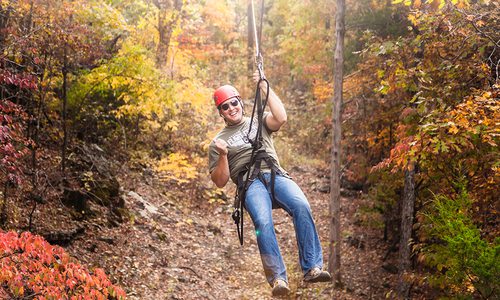 zip lining in Branson