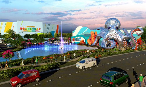 Concept art of Aquarium at the Boardwalk from Kuvera Partners
