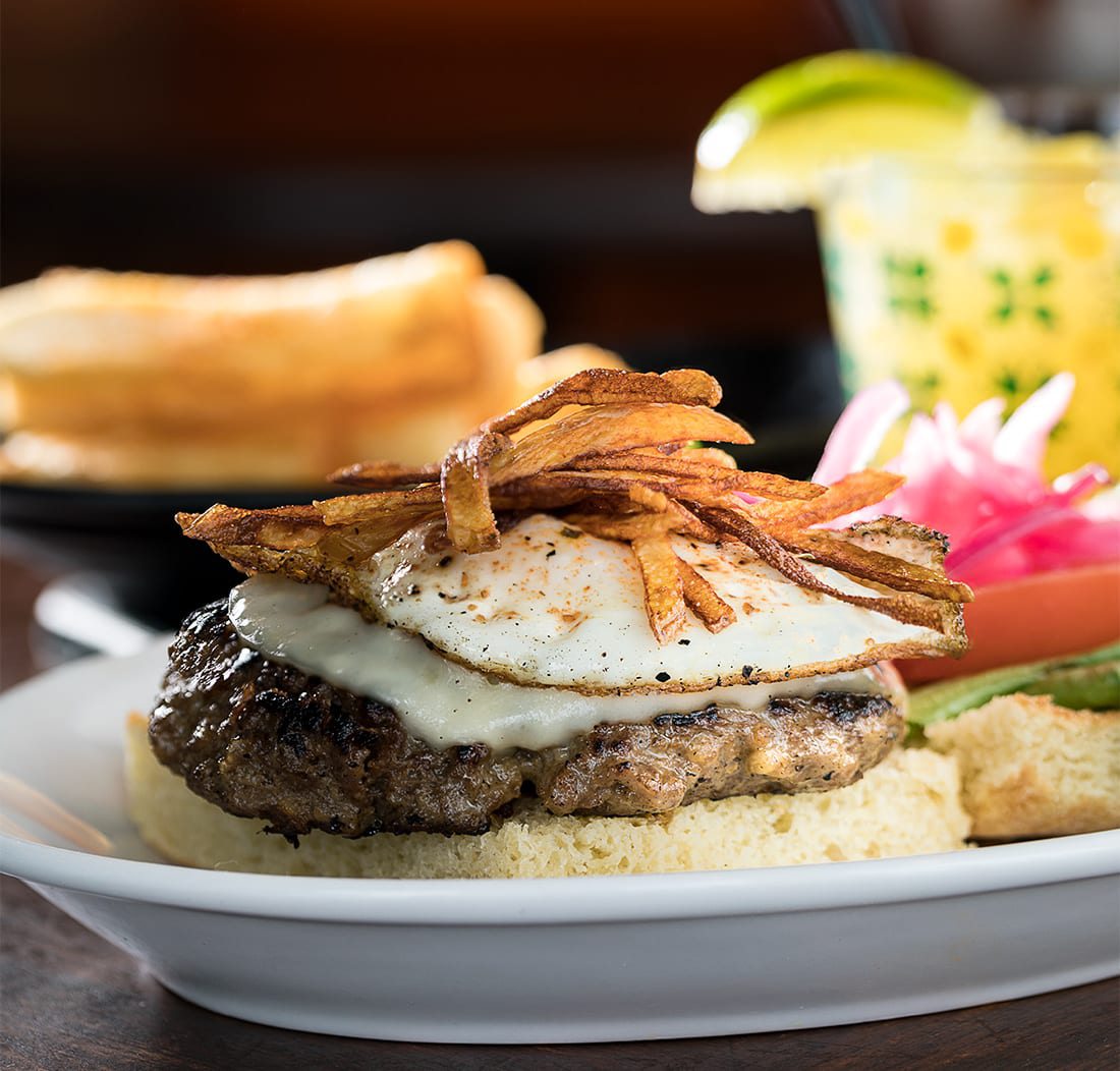 Goat Burger from Cafe Cusco