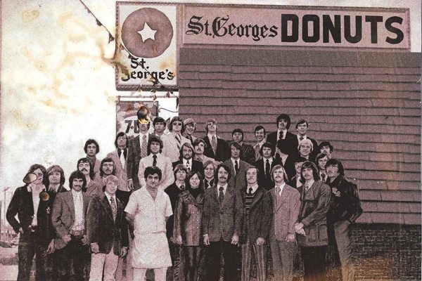 Fraternity brothers donut shop