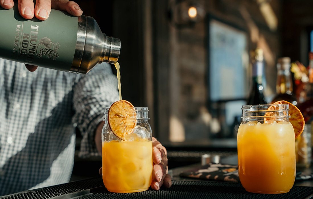 Cocktails at Thunder Ridge Nature Arena.