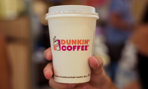 A cup of Dunkin' Donuts Coffee